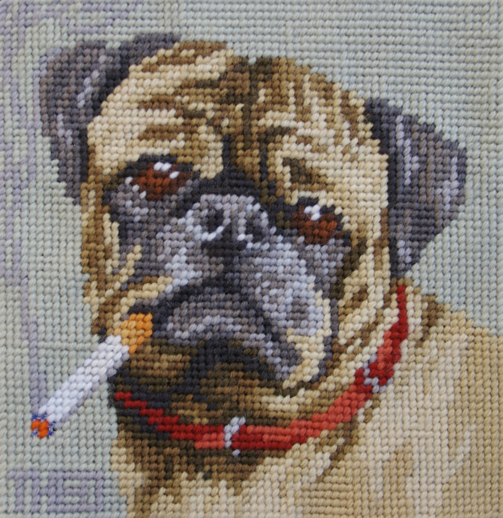 'Bull Dog' from the series 'Smoking Dogs'